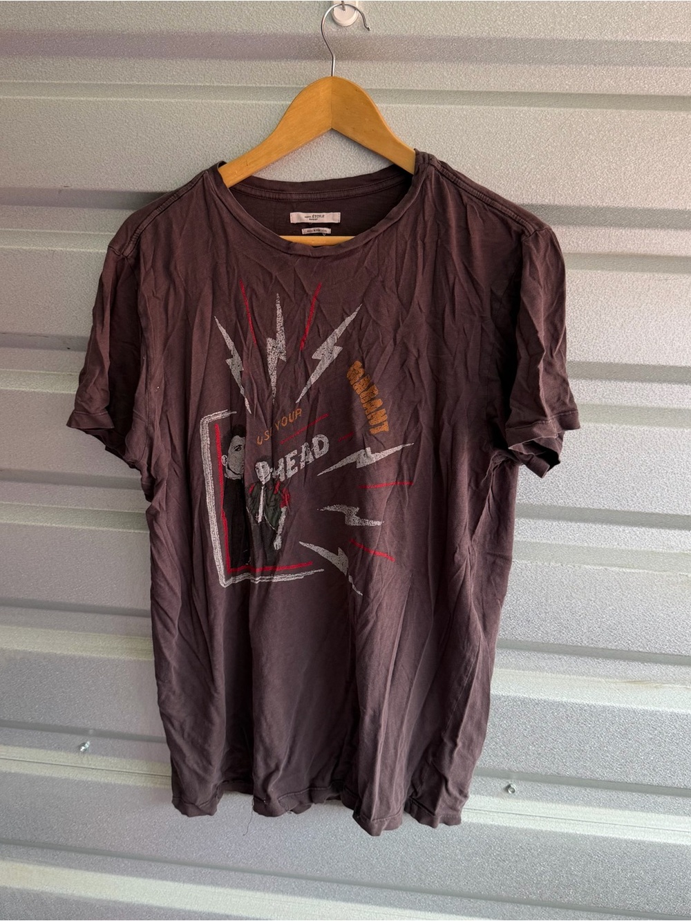 Isabel Marant Étoile Use Your Head distressed graphic tee